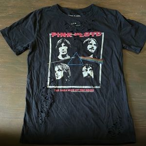 Pink Floyd dark side of the moon ripped band shirt T-shirt